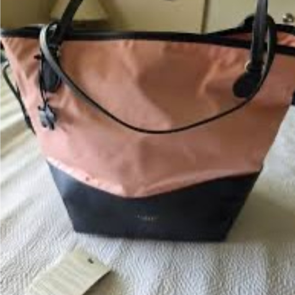 Radley London navy and peach pink Women's Tote Bag NWOT - Picture 2 of 3